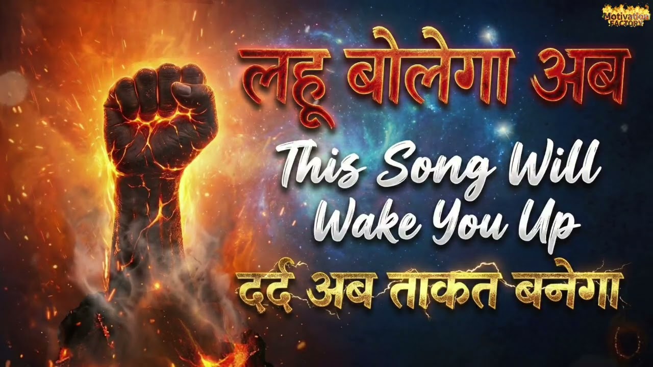 लहू बोलेगा अब 🔥 | Powerful Motivational Song | Inspirational Hindi Song | Rise & Fight