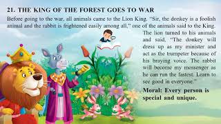 Learn english through story || The King of the Forest goes to war || English Story ||ReadingPractice