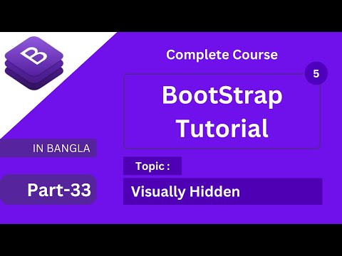 visually hidden in bootstrap 5 tutorial in bangla || bootstrap full course bangla