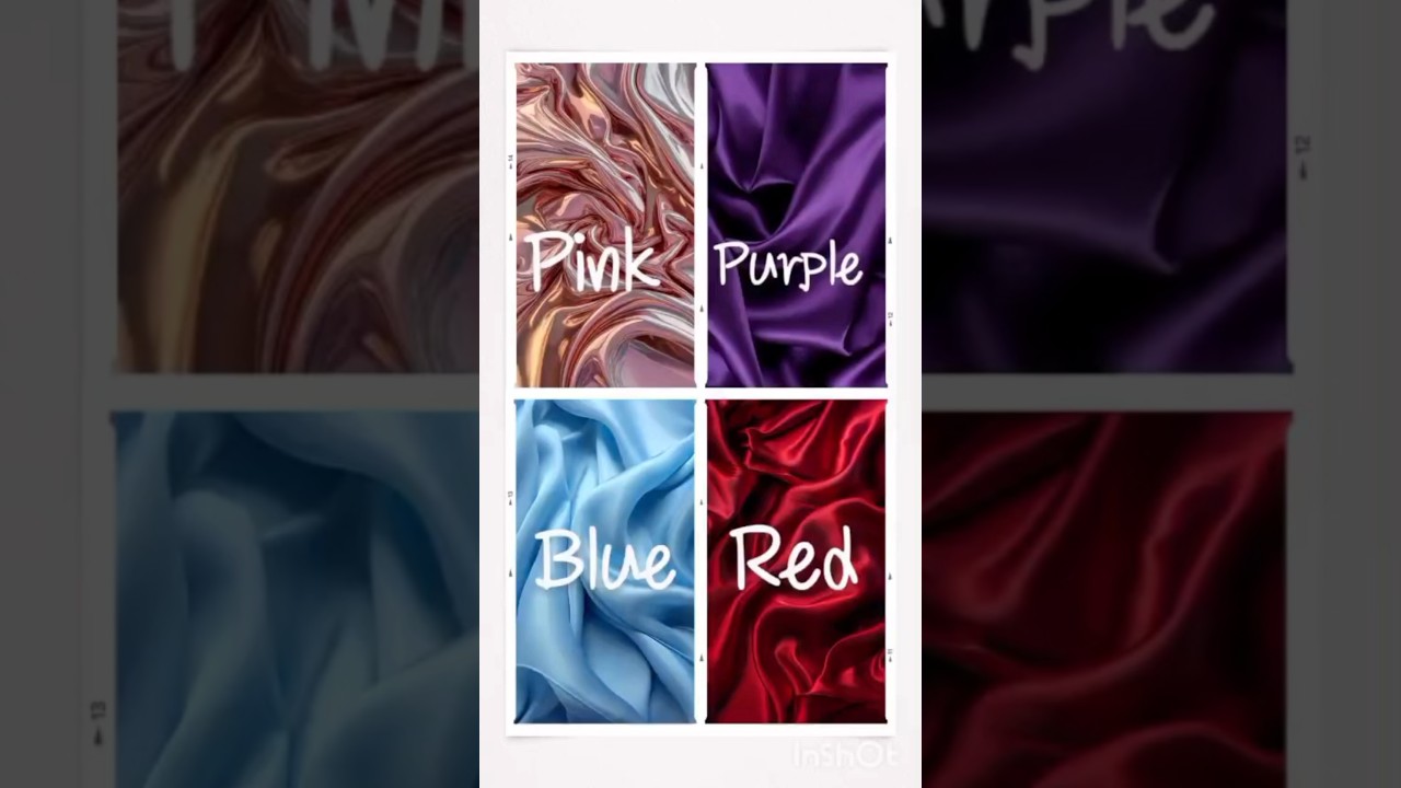 Red Vs pink Vs blue Vs purple 