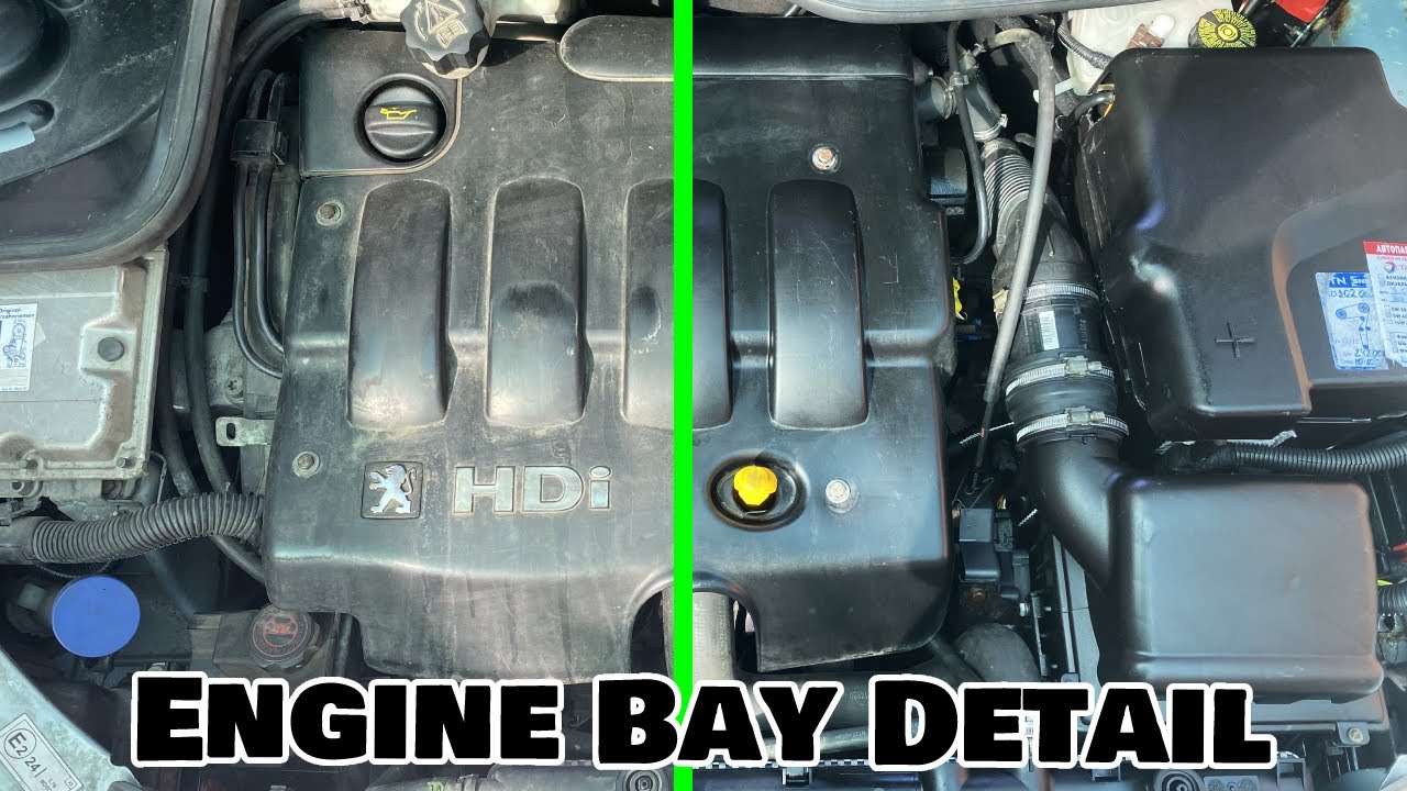 Peugeot 206 Engine Bay Detail Auto Detailing ASMR How to Wash