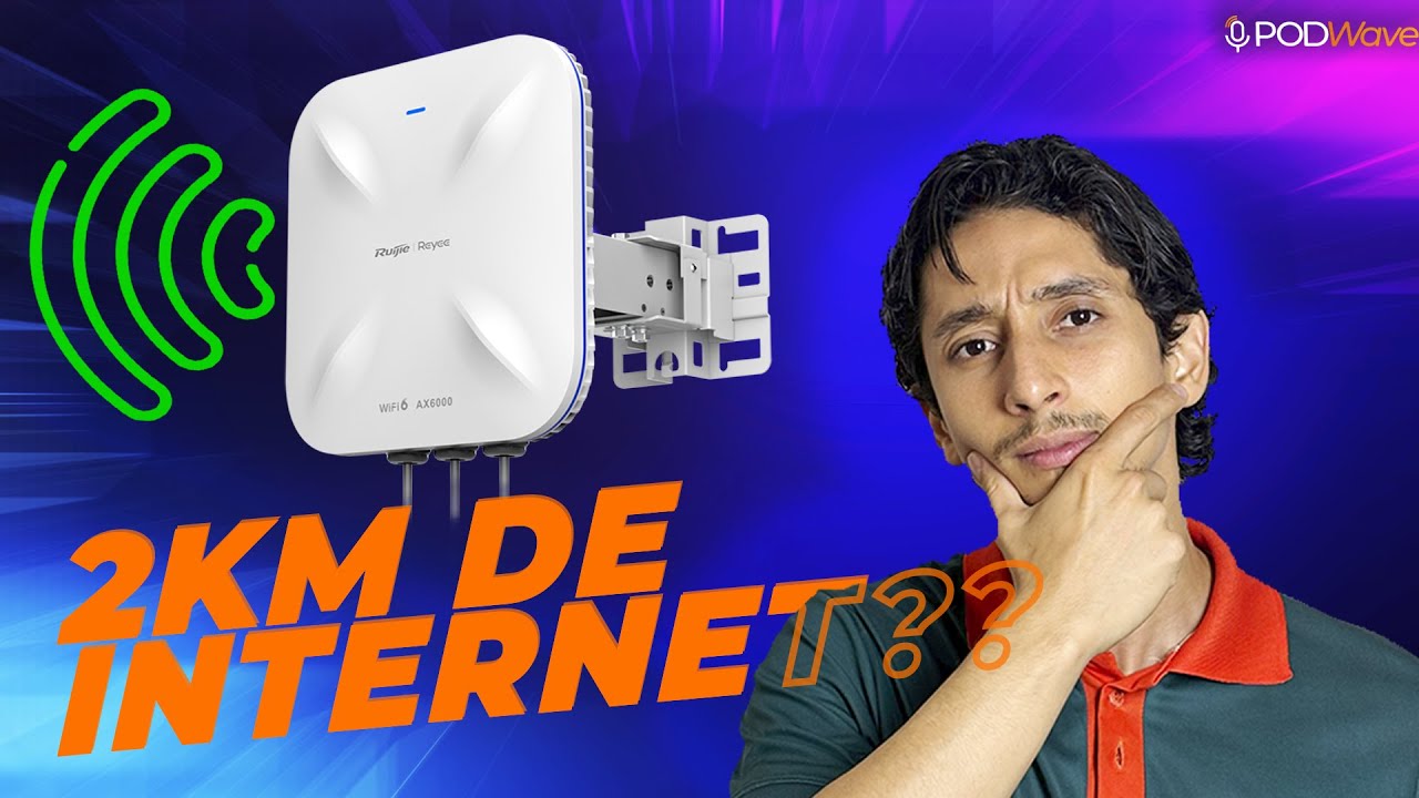 Testamos o Limite do Wi-Fi com o AP Ruijie!  Até Onde o Sinal Chega na prática!