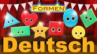 Formen Lied für Kinder ⭕🟦 + Mehr Lernlieder | Kinderlieder Deutsch - Spaß für Kleinkinder 🌈