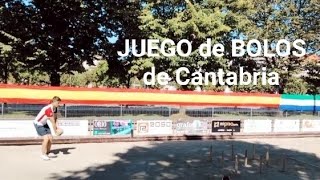 Como se juega al JUEGO de BOLOS Palma. Bien de interés cultural inmaterial de  Cantabria.