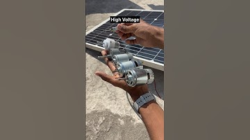 Running a 5v to 24v DC Motor from a Solar Panel | Experiment😎