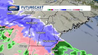 New Hampshire hourly timeline: Track snow, wintry mix, rain for Saturday
