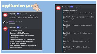 How to create an application bot in BDFD