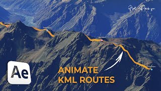 Create DYNAMIC 3D Routes | Google Earth Studio + After Effects 2023 screenshot 5