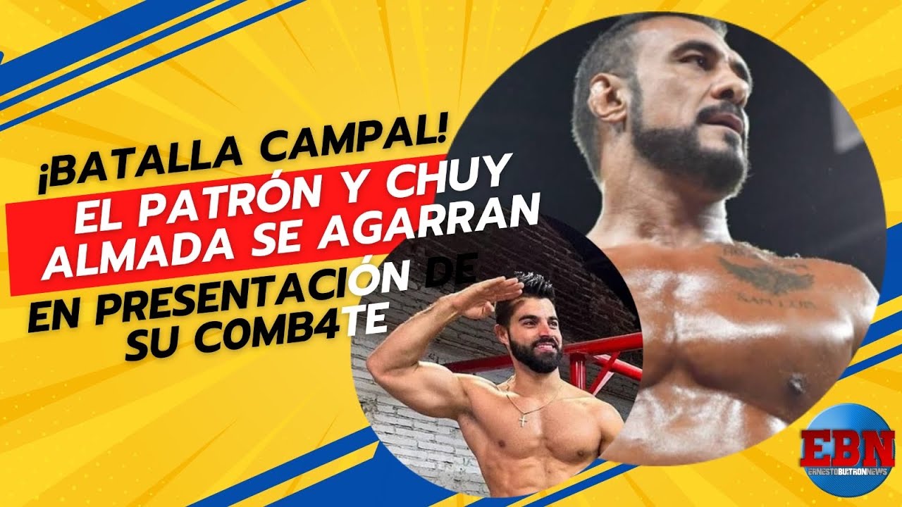 🥊🔥 ¡BATALLA campal! El Patrón y Chuy Almada se agarran a guamasos en presentación de su C0MB4TE