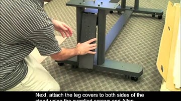 Canon iPF8000S Printer Setup - Stand  Assembly