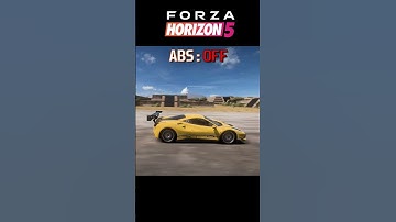 Forza Horizon 5 ABS OFF vs ON - Braking Comparison