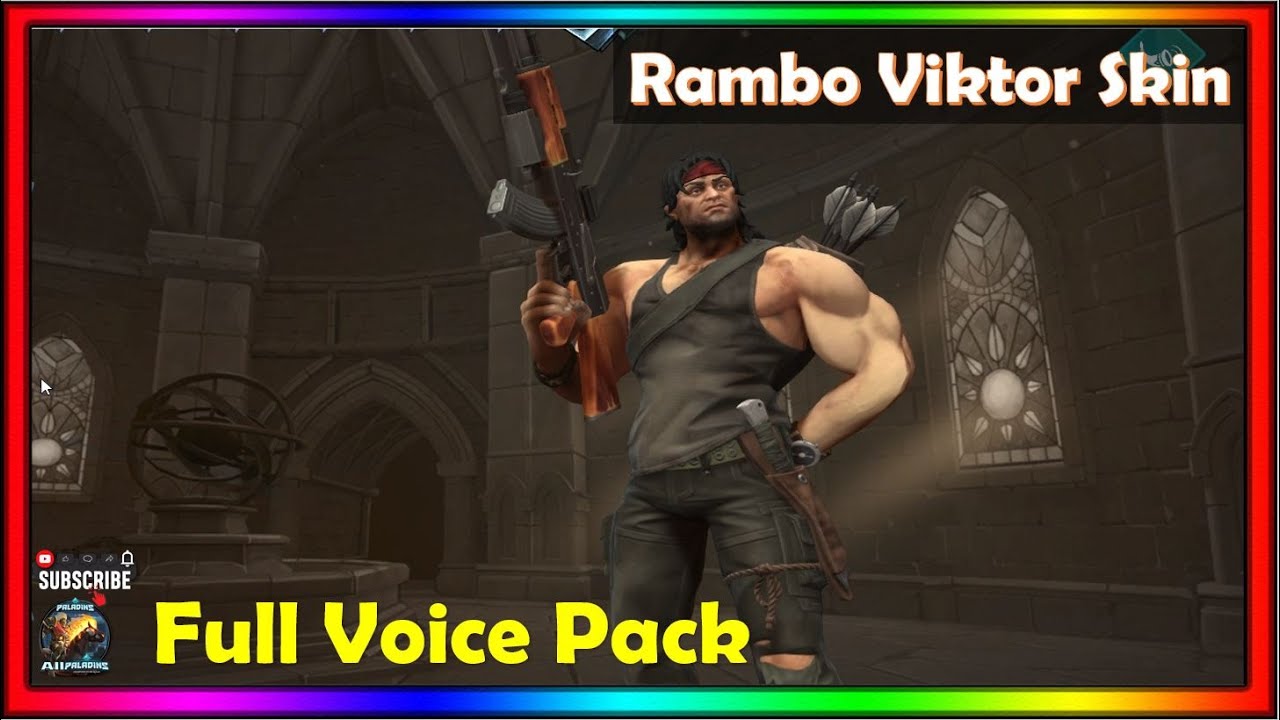 Paladins 5.1 Schism - Rambo Viktor Skin Full Voice Pack