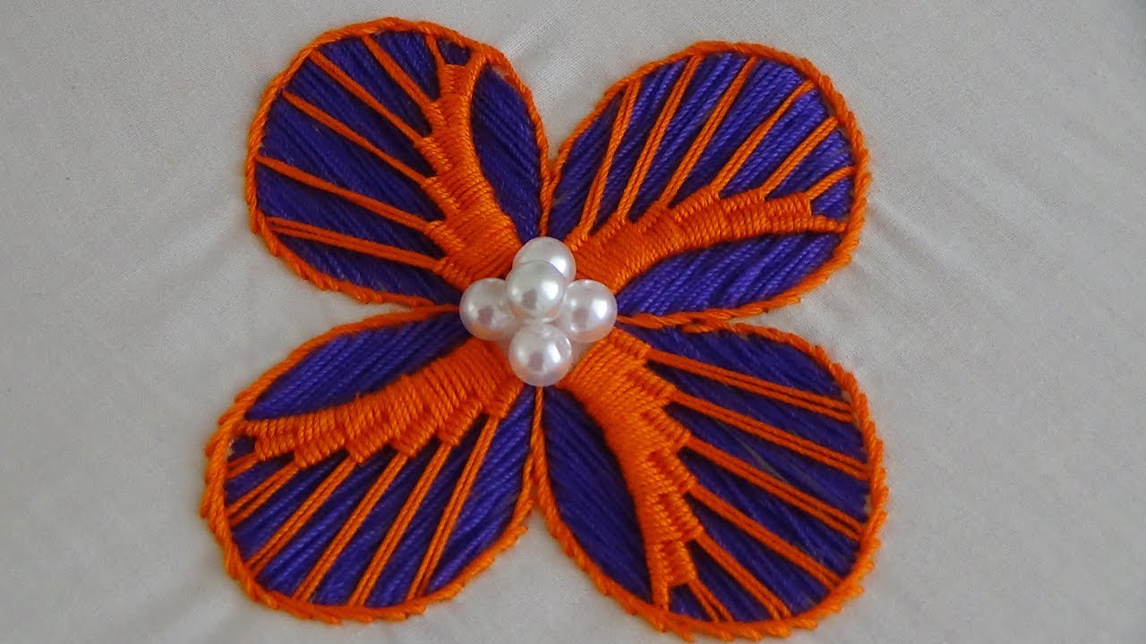 Hand Embroidery Kadai Kamal Stitch Embroidery YouTube