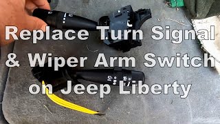 How To Remove Replace Turn Signal & Wiper Control Arm Switches for Jeep Liberty Dodge Nitro 2008