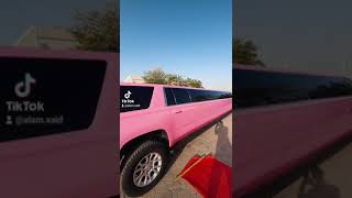 Pink Limo For Girls In Dubai .