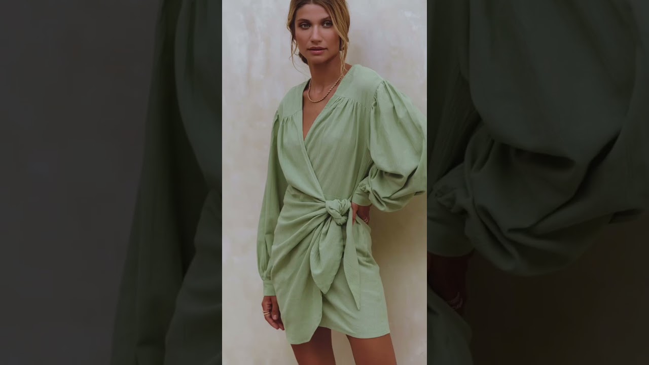 Ti Amo Linen Wrap Dress
