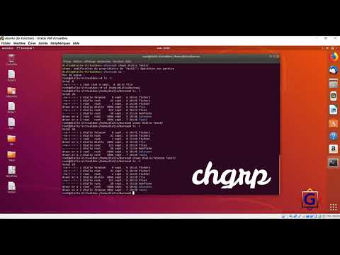 Les commandes d'autorisation d'accès fichiers(chown chmod, chgrp ) sous Ubuntu 18.04