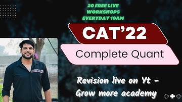 Quant Complete Revision - I (CAT