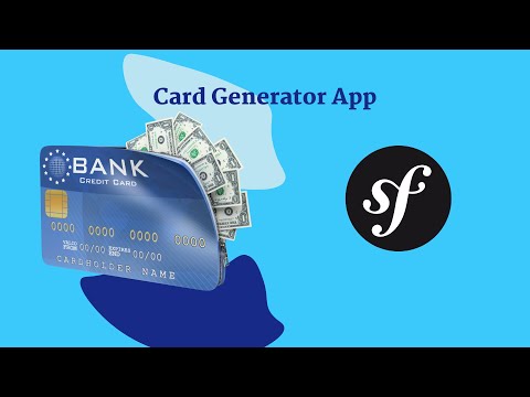 Bank Card Generator App | Simulation | Bank Application| Symfony