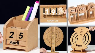 TOP 5 Amazing Mini Desktop Calendar From Cardboard At home ! DIY Desktop Calendar