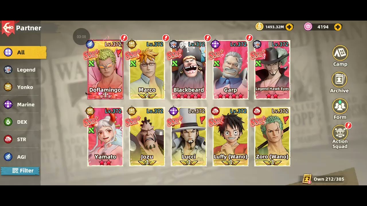 Wow i upgrade doflamingo's potential in this king of sailing gameplay 😉 😘  