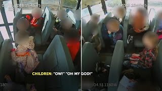 School bus driver slams on brakes to 'teach kids a lesson'