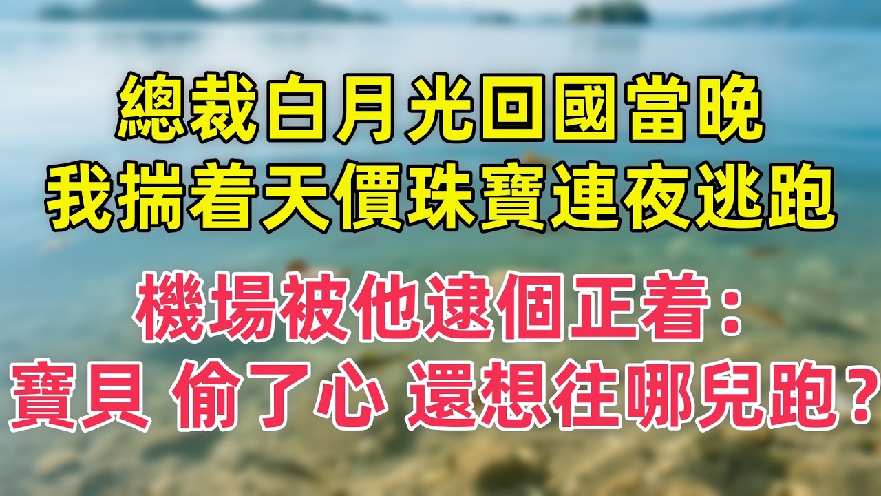 總裁白月光回國當晚，我揣着天價珠寶連夜逃跑，機場被他逮個正着：寶貝，偷了心，還想往哪兒跑？