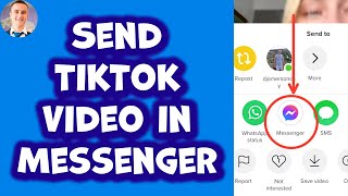 How To Share any TikTok Video To Messenger!(2023)
