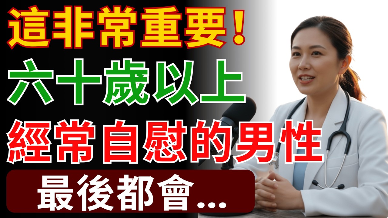六十歲以上男性自慰要注意！陳心蕾醫師告訴您為什麼