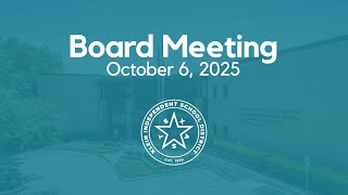 Datos October 6, 2025 - Regular Board Meeting Guía