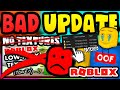 BAD NEW UPDATE! WE CANNOT REMOVE/DELETE TEXTURES ANYMORE!? (ROBLOX)