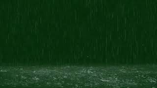 Rain in puddles green screen effect no copyright