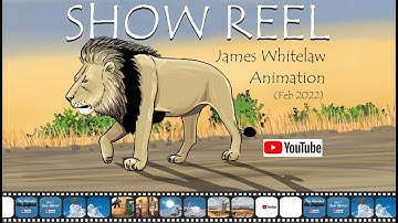 OpenToonz 2D animation - SHOW REEL 22 Feb 2022 - James Whitelaw Animation
