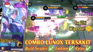 COMBO LUNOX RUBY DD MASIH BISA! MASIH SAKIT BGT DAMAGENYA! BUILD LUNOX TERSAKIT 2024 - MLBB