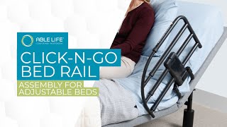 How to Assemble the Able Life Click-N-Go Extendable Bed Rail on Adjustable  Beds 