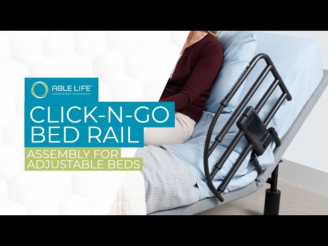 How to Assemble the Able Life Click-N-Go Extendable Bed Rail on Adjustable  Beds 