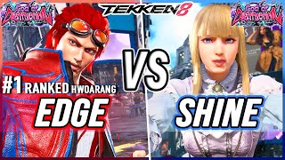 T8 🔥 Edge (#1 Ranked Hwoarang) vs Shine (Lili) 🔥 Tekken 8 High Level Gameplay