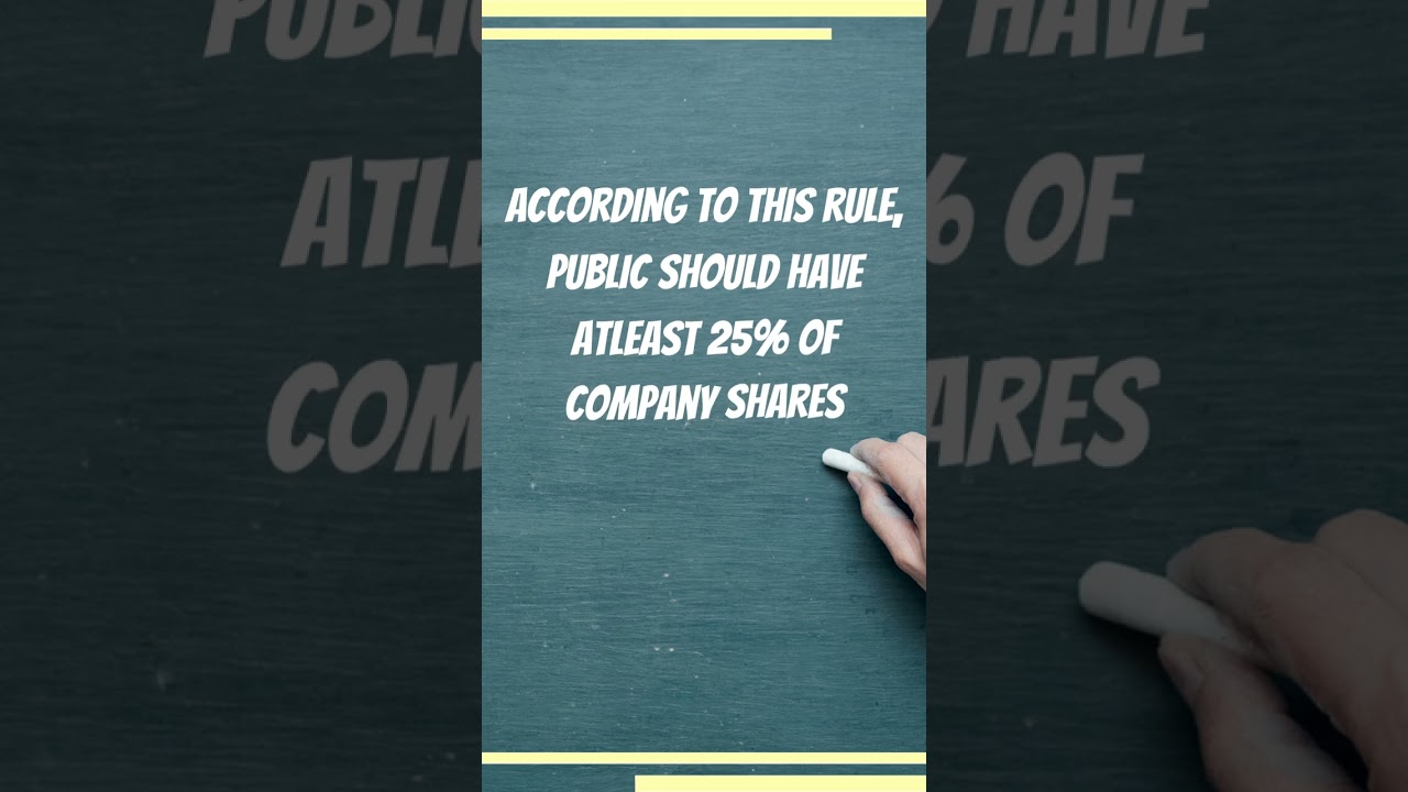 Why can't promoters have more than 75% of company shares? 
