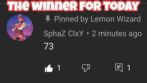 If you guess the number, you be the thumbnail and get pinned