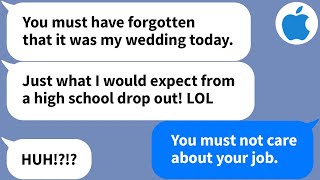 【Apple】My SIL gave me the wrong date for their wedding and made fun of me for mistaking the day...