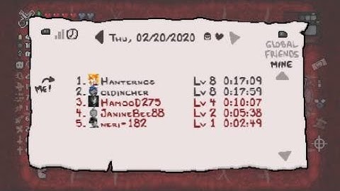 Binding of Isaac Afterbirth Plus - Daily Run 20/2/2020