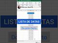 📅Como gerar Datas Sem Finais de Semana Automaticamente no Excel