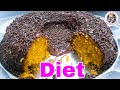 BOLO DE CENOURA DIET SEM FARINHA DE TRIGO COM COBERTURA DE CHOCOLATE / BOLO DIET