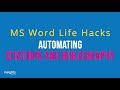 S02E04 Automating Citations and Bibliography in MS Word
