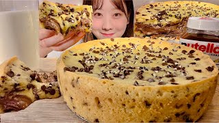 ASMR พายคุกกี้ช็อคโกแลตนูเทลล่า【คำบรรยายภาษาไทย】【Mukbang/ Eating Sounds】