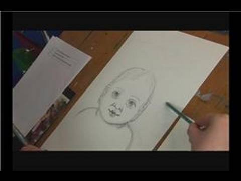 drawing-a-child's-face-:-drawing-a-child's-face:-background-shadowing