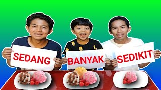 MAKAN SEDIKIT, SEDANG ATAU BANYAK CHALLENGE! | Mikael TubeHD