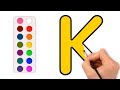 Kids Learn ABC Colors Drawing - Teach Kids How To Draw And Colouring | Kids Go TV