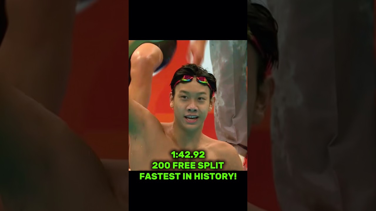 Fastest 200 Free Split in HISTORY🤯🔥