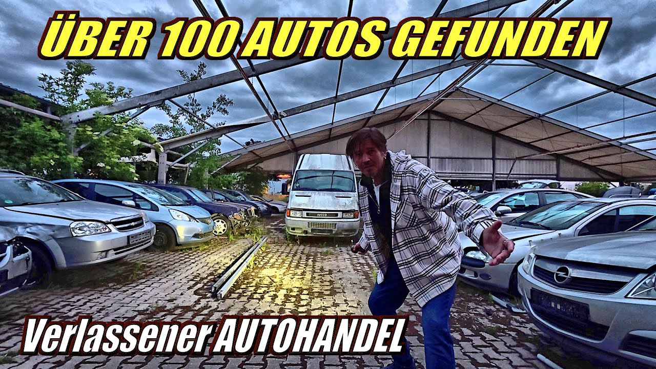 Über 100 Fahrzeuge gefunden ein verlassener Autohandel